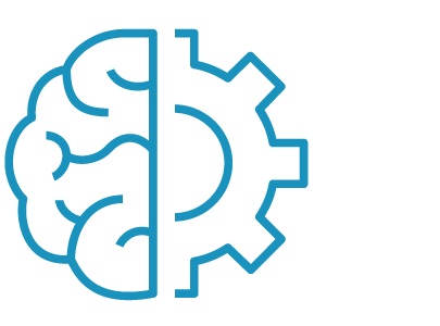 brain and gear icon to the side