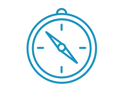 compass icon centered