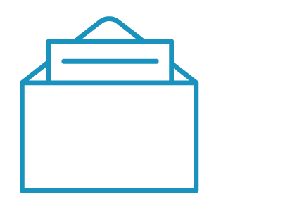 paper in envelope icon to the side
