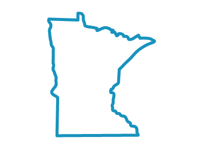 Minnesota state icon centered